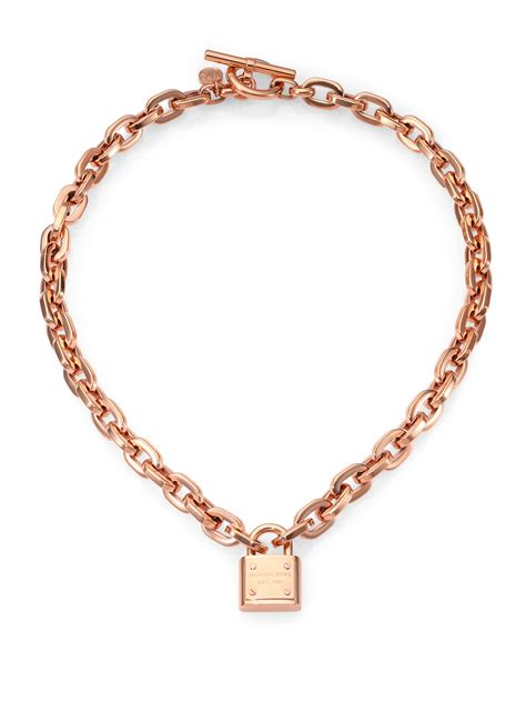 michael kors necklace and bracelet set|michael kors ladies necklace.